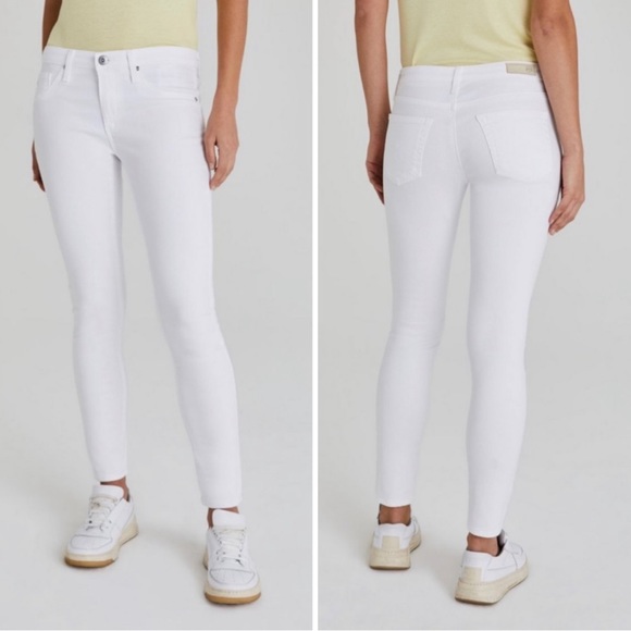 AG Adriano Goldschmied The Legging Ankle Super Skinny Ankle Jeans White NWT (30) - Picture 10 of 14